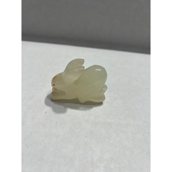 Carved Jade Rabbit Figurine - Picture 2 of 7